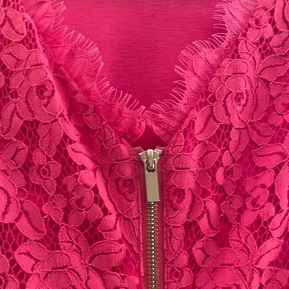 Diane Von Furstenburg Barbara Lace Pink Size 2 - Picture 7 of 8